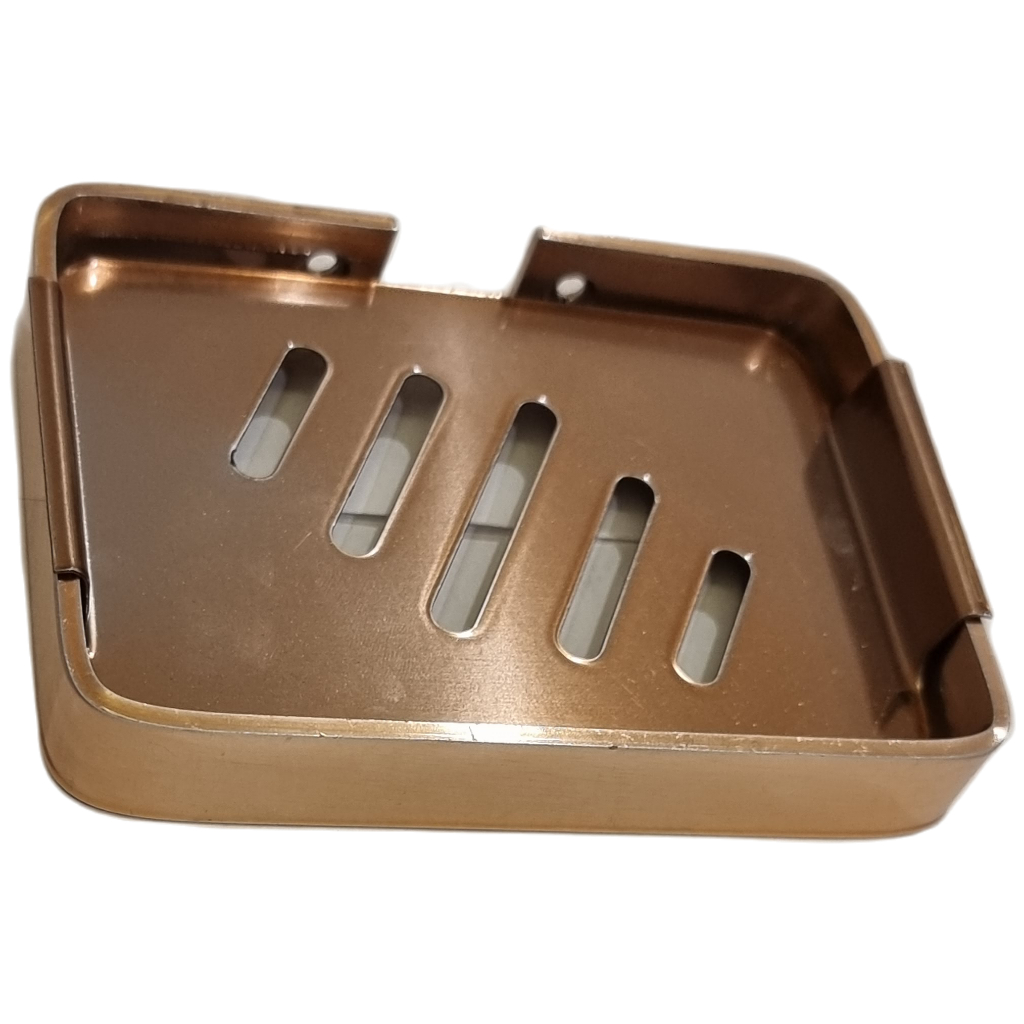 Saboneteira Para Banheiro Rose Gold Luxo Import Metais