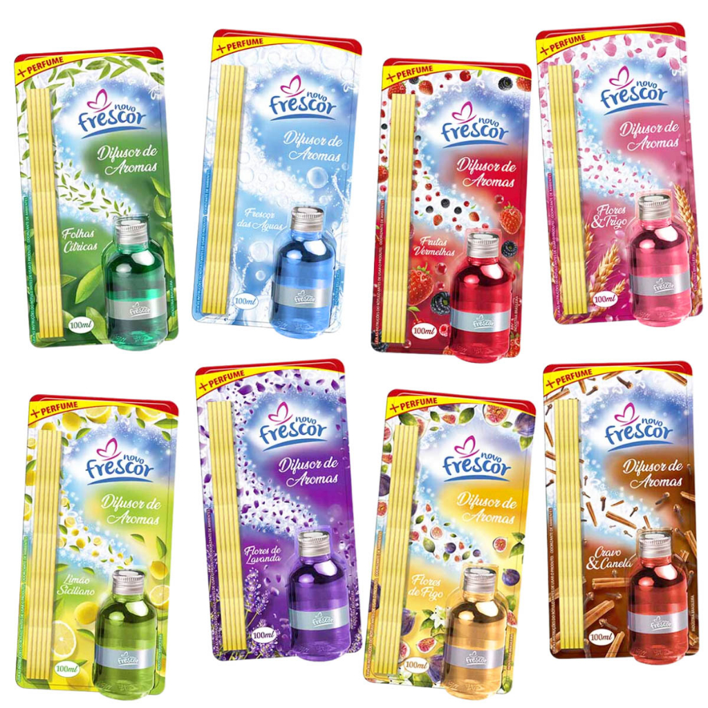 Difusor de Aromas com Varetas Cheirinho Para Casa 100ml Perfumado