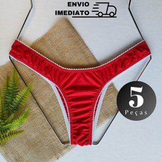 Calcinha Kit 5 Calcinhas Lingerie Kit Calcinha Tanga