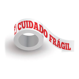 Fita Adesiva Cuidado Fragil 48mmX100 Metros Cola Forte em Oferta na Shopee