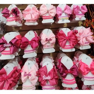 kit laço da barbie com pulseira