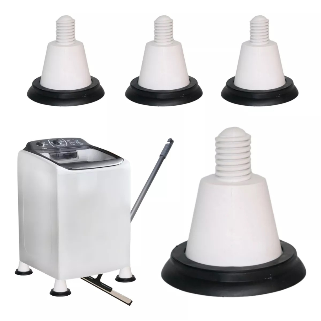 Pé Nivelador Anti Vibração Máquina Electrolux Mais Alta 4 Un