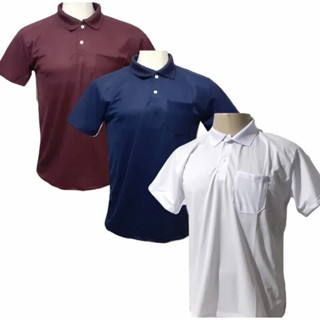 kit 3 Camisas Gola Polo com Bolso Piquet