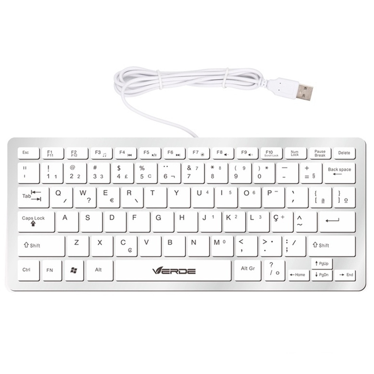Mini Teclado Multimídia Pequeno Usb Com Fio Sem Teclado Numerico JP-06