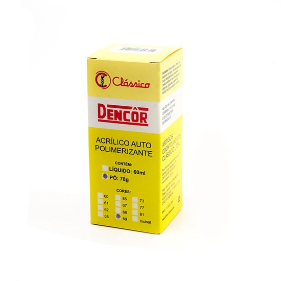 Resina Acrílica Dencôr em Pó - Clássico