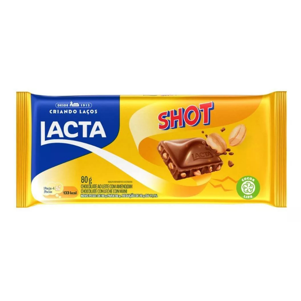 Chocolate Lacta Shot 80g