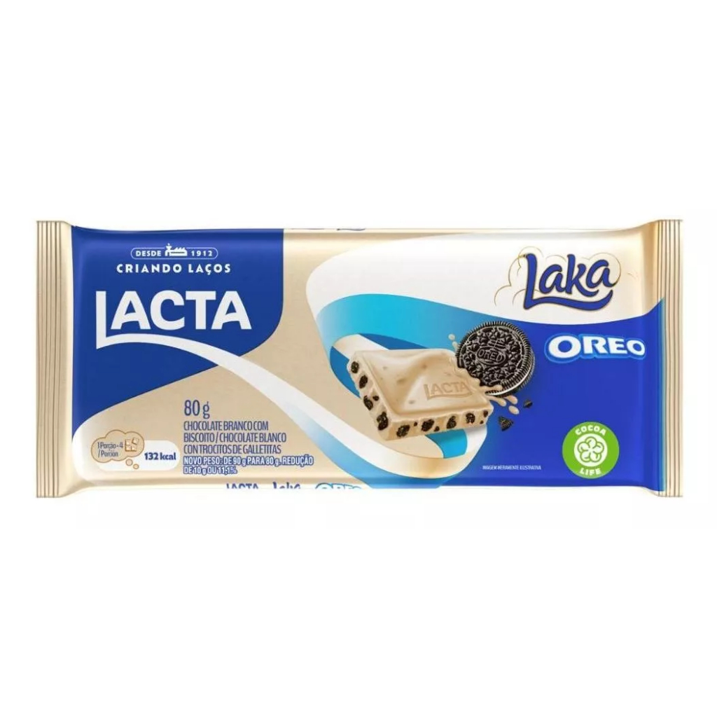 Chocolate Lacta Laka Oreo 80g