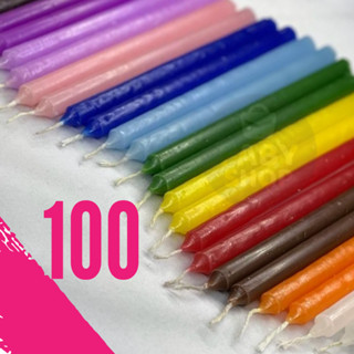 Velas Coloridas Monte seu Kit 100 Unidades 16x1,2cm