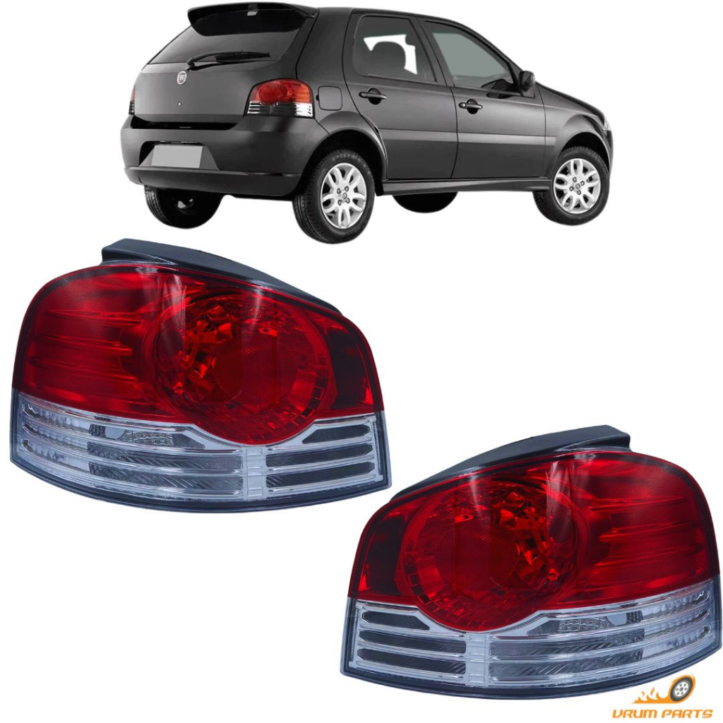 Par Lanterna Traseira Palio G4 2008 2009 2010 2011 Frisada em Oferta na Shopee