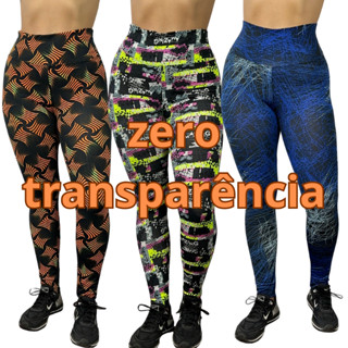Calça Legging Feminina Cintura Alta Suplex estampada