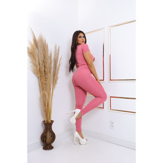 Conjunto canelado 3D MODA GRINGA estilo e conforto o tecido mais grosso que os demais canelado.