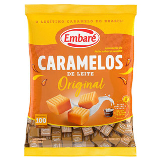 Bala de Caramelo Leite Sabor Baunilha 660g - Embaré