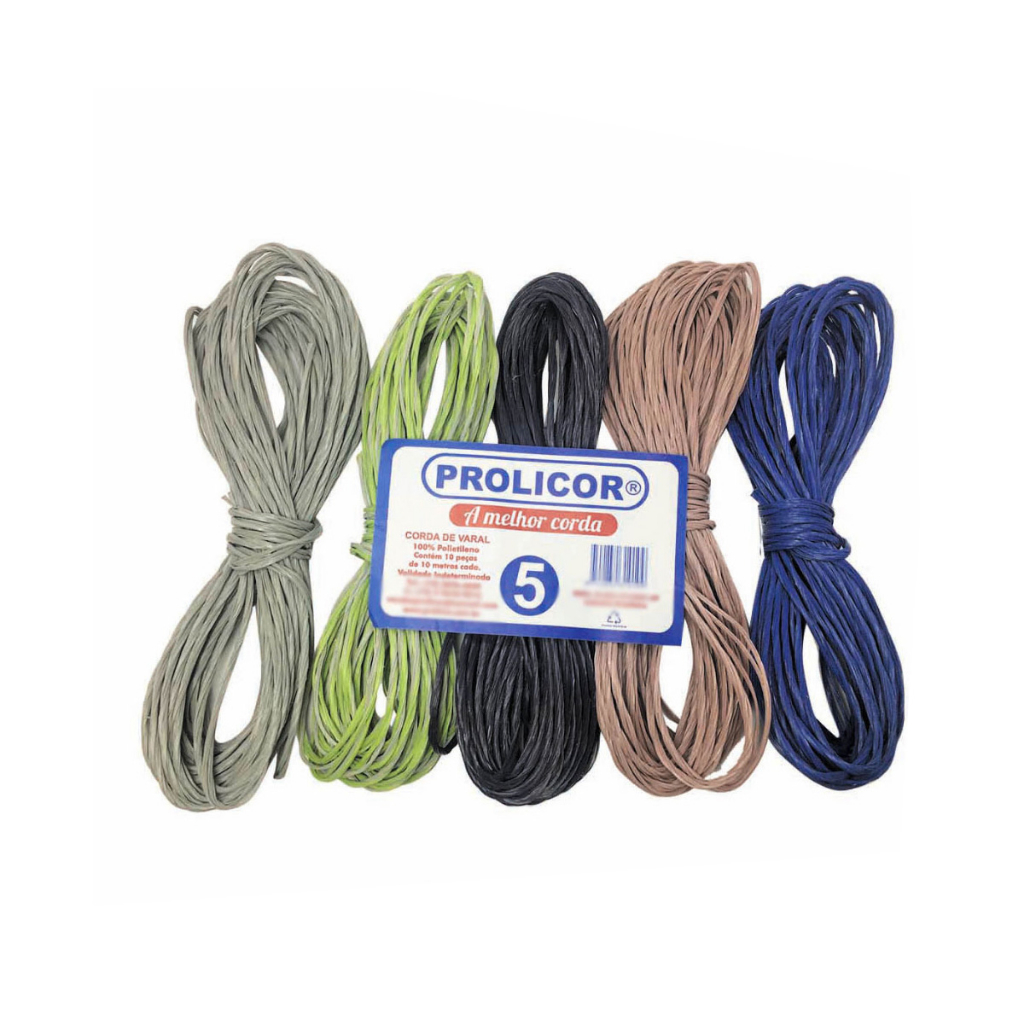 Varal Nylon Resistente N5 Secagem Rápida e Fácil 10 Unidades