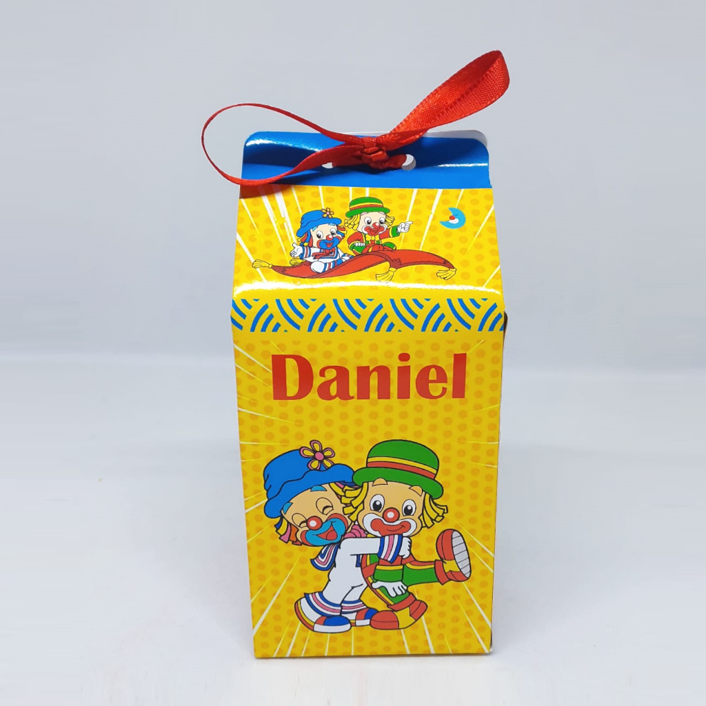 10 Caixinhas Milk Patati Patata Personalizadas