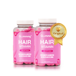 Kit 2 Gummy Hair Vitamina para Cabelo e unhas em goma
