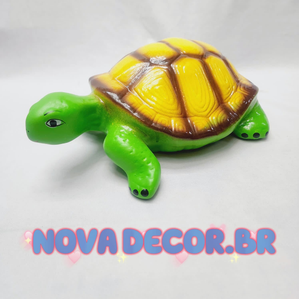 Enfeite de Tartaruga Decorativo de Enfeite de Cerâmica para Jardim, Enfeite de jardim P/Decoração de Jardim, varanda, quintalv