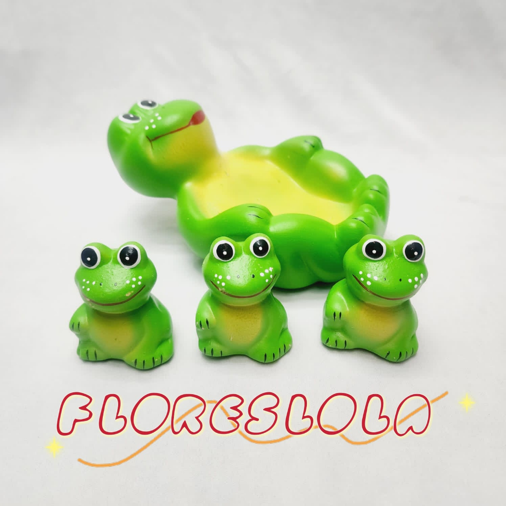 Kit c/ 4 Sapos Decorativo de Enfeite de Cerâmica para Jardim, Enfeite de jardim modelo sapo alegre decore seu jardim P/Decoração de Jardim, varanda, quintal