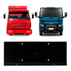 SUPORTE DE PLACA DIANTEIRA CAMINHÃO VOLKS E FORD CARGO 690 790 7110 8140 5140 8120 8150
