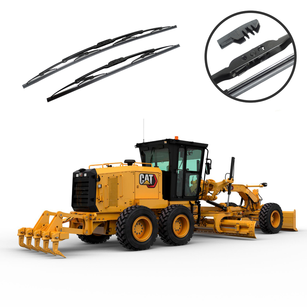 2 Limpador Dianteiro Caterpillar Motoniveladora 140K Limpa Para-brisa Dianteiro Original