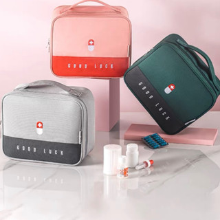 Necessaire Primeiros Socorros Porta Remédio Bolsa Grande Para Viagem