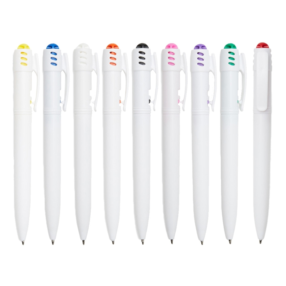 Kit 50 unidades Caneta Plástica em Oferta na Shopee