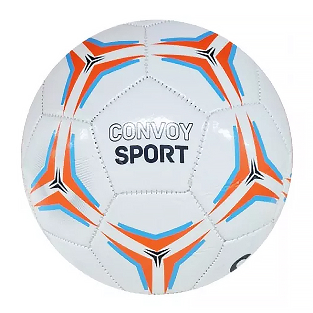 Bola De Futebol N° 5 Campo Costurada Convoy Sports + Bomba de Ar