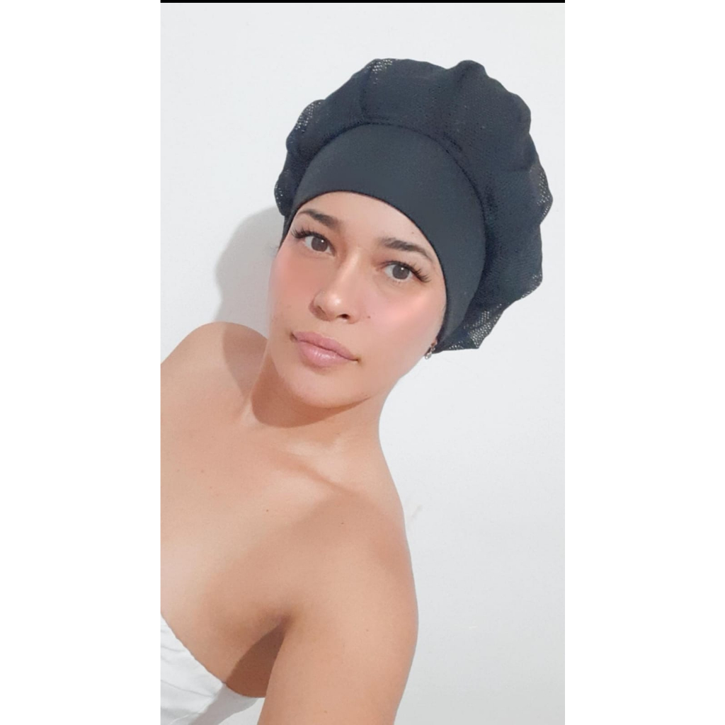 kit 2 Toucas de tela para cozinha super confortável, profissional de gastronomia em Oferta na Shopee