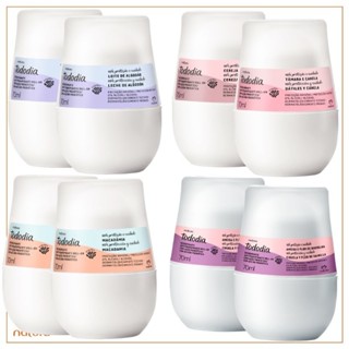 Kit 2 Desodorante Antitranspirante Roll-on Natura Tododia-Escolher Fragrância/Erva Doce/Aclarar/kaiak/Algodão