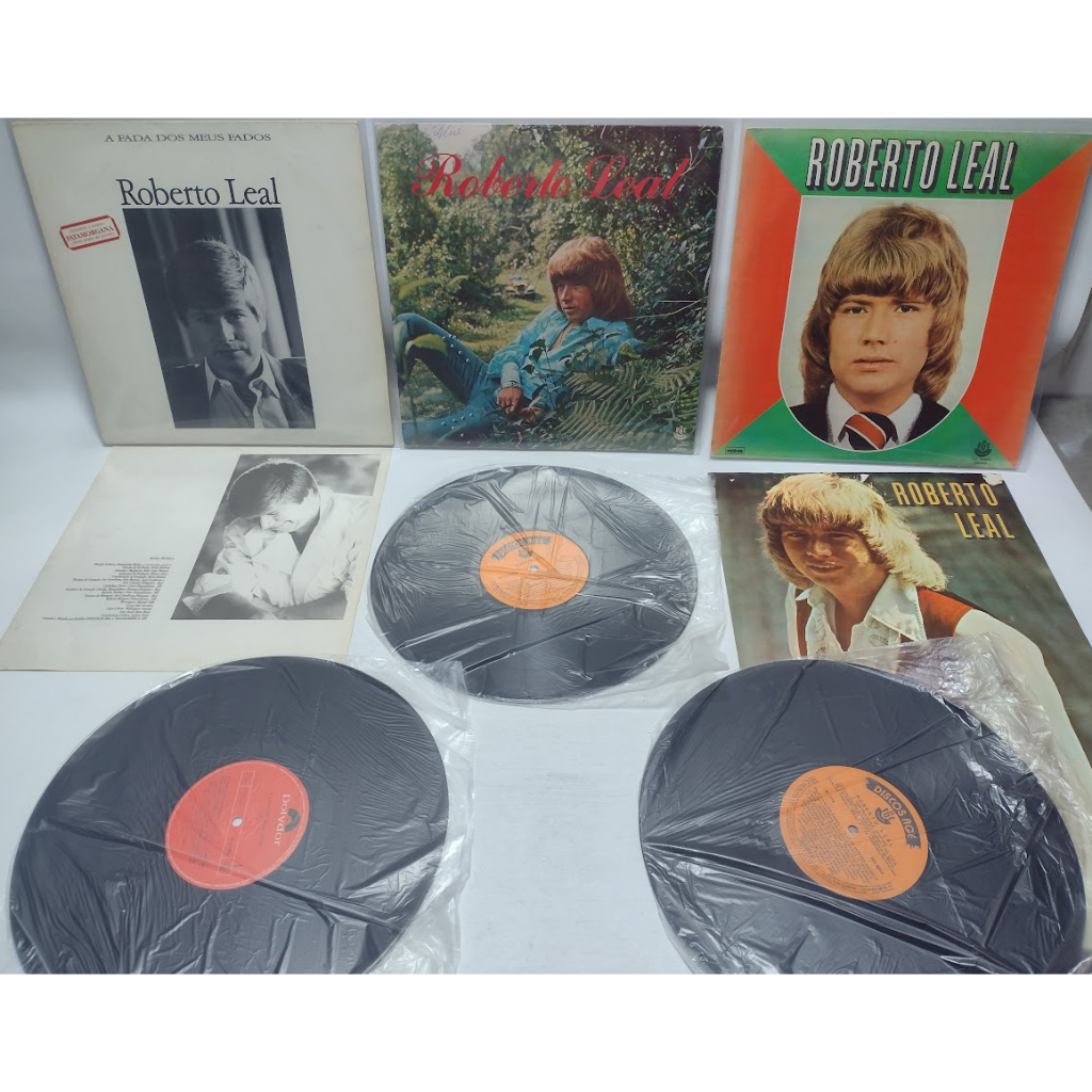 Lps Roberto Leal Discos De Vinil 1976 / 1978 / 1988