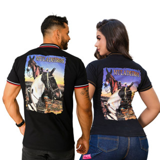 Camisas Casal Country Muladeiros Original Feminina Masculina