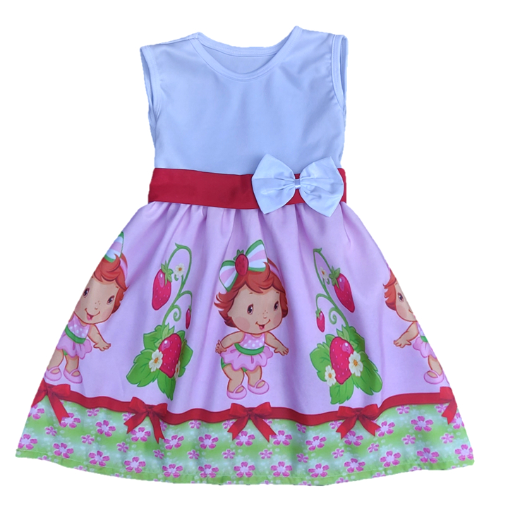 Vestido Temático Infantil Moranguinho Festa Fantasia em Oferta na Shopee