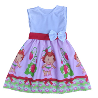 Vestido Temático Infantil Moranguinho Festa Fantasia em Oferta na Shopee
