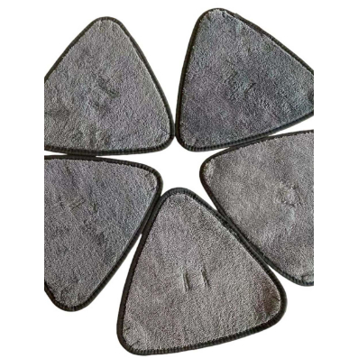 Kit 5 Refil Mop Triangular Para Esfregão 360° Rodo Giratório Lava Seca e Limpa Com Extrusão Microfibra Multiuso Limpeza de Piso Cozinha Banheiro Sala Área.