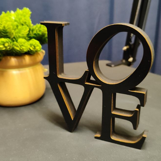 Palavra Love Decoração 13 Cm escultura enfeite letras amor