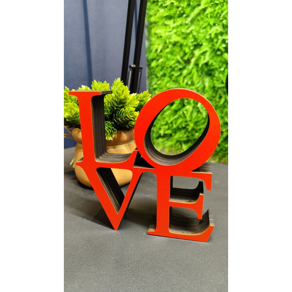 Enfeite Palavra Love Decoração 13 Cm escultura enfeite letras amor