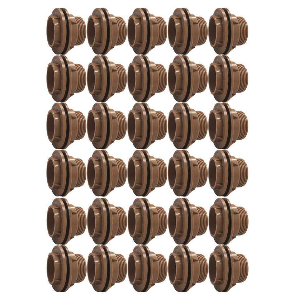24 X Adaptador Flange 20mm (1/2'') Caixa D' Água e Cisterna