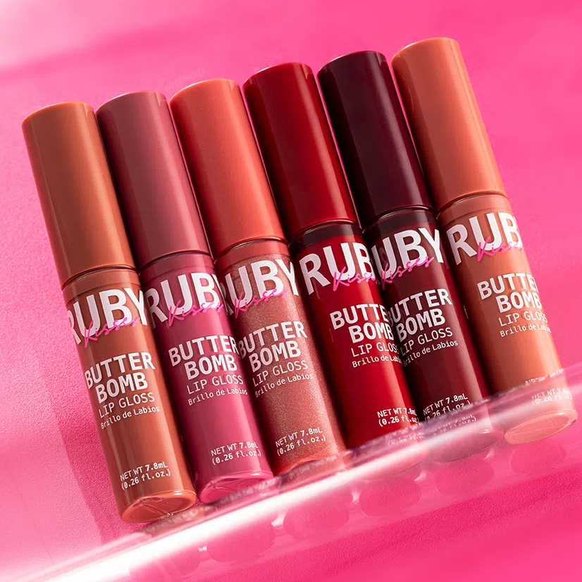 Gloss Butter Bomb Ruby Kisses - Brilho Labial RK Warm Hug, Blushing, Pillowtalk, Cold Blooded, Savage, Snatched 7,8ml
