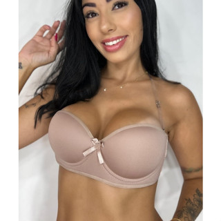 Sutiã Tomara que Caia Com Alça de Silicone Removível Soutien Bojo Lingerie