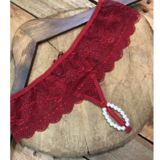 Calcinha Tailandesa pérola lingerie rendada