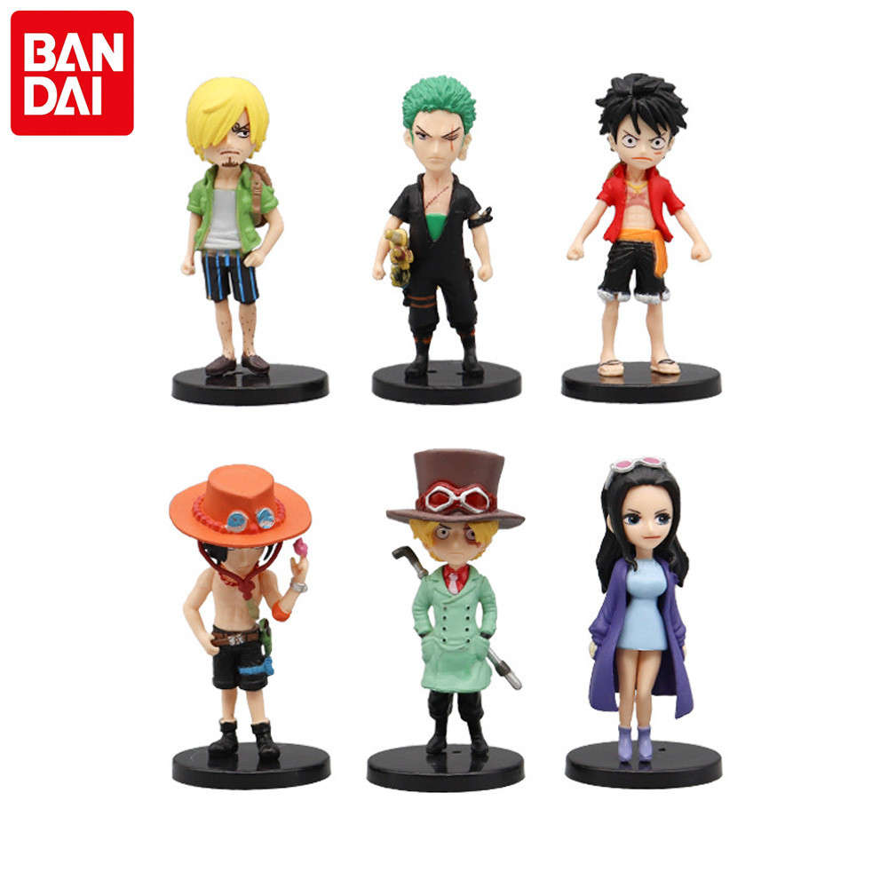 Bonecos One Piece Action Figure luffy Crocodile Figura de Ação Action Figure One Piece Luffy Zoro Sanji Nico Portgas D Ace Sabo Anime Boneco Colecionável