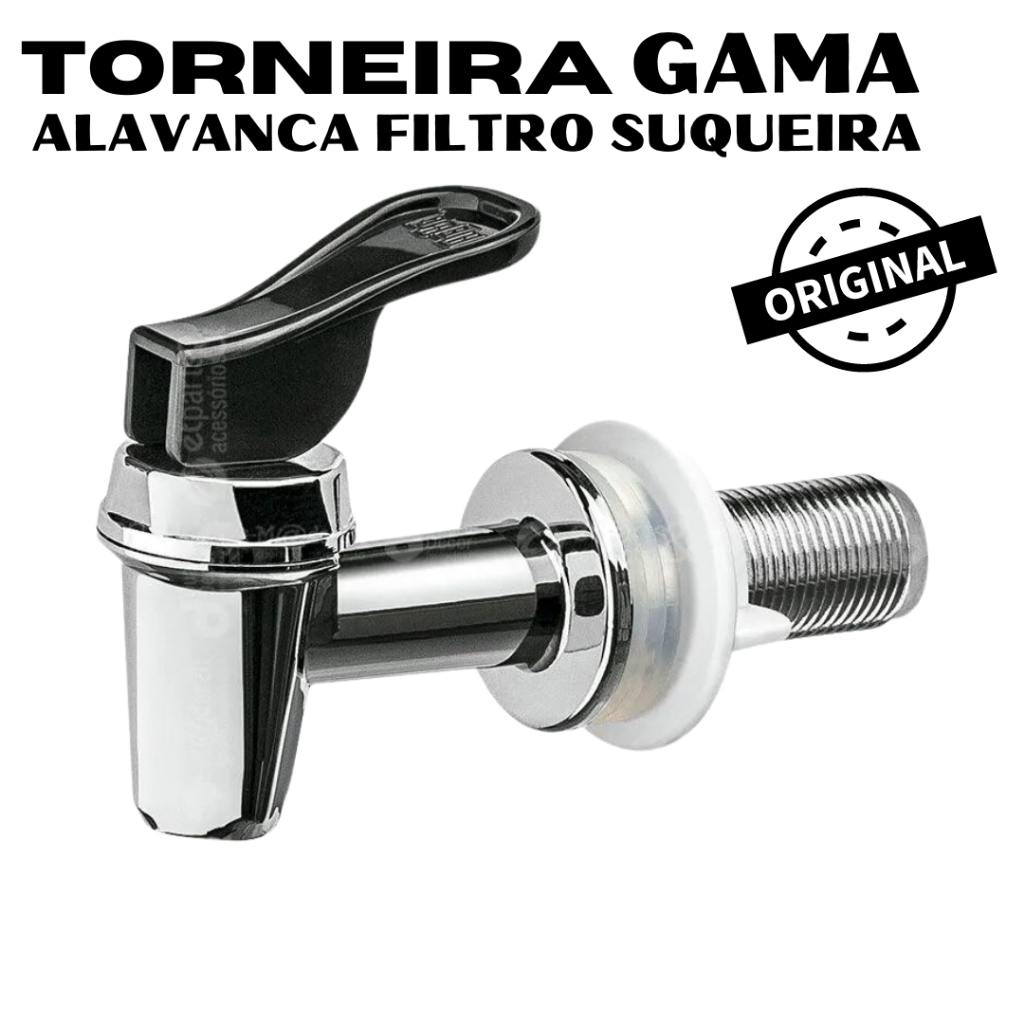 Torneira Alavanca para Filtro Bebedouro Suqueira Dispenser e Talha.