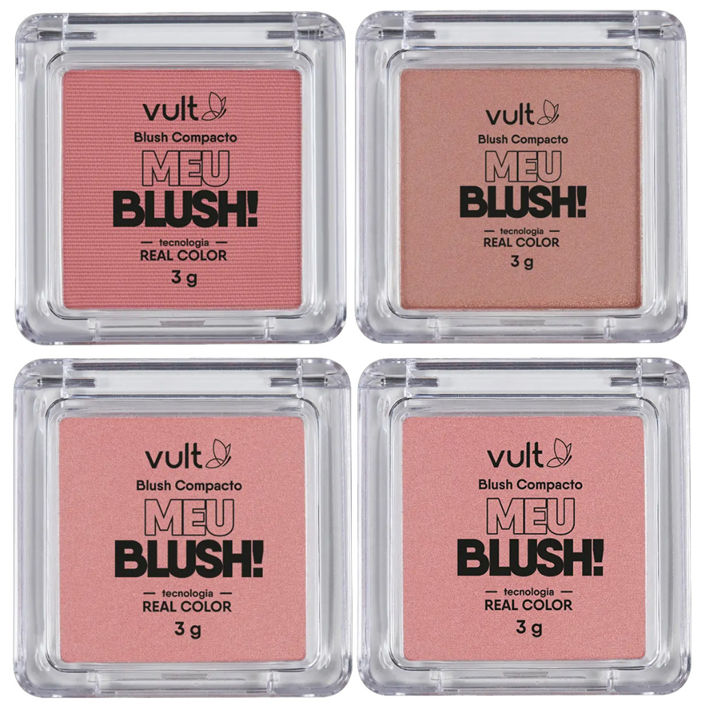 Blush Compacto Vult Meu Blush! Rosa Perolado, Golden Perolado, Rosa Matte, Malva Matte 3g - Escolha em Oferta na Shopee