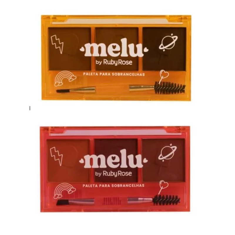 Paleta de Sombras para Sobrancelhas - Melu Ruby Rose