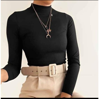 Blusa Feminina Cacharrel Manga Longa e gola alta
