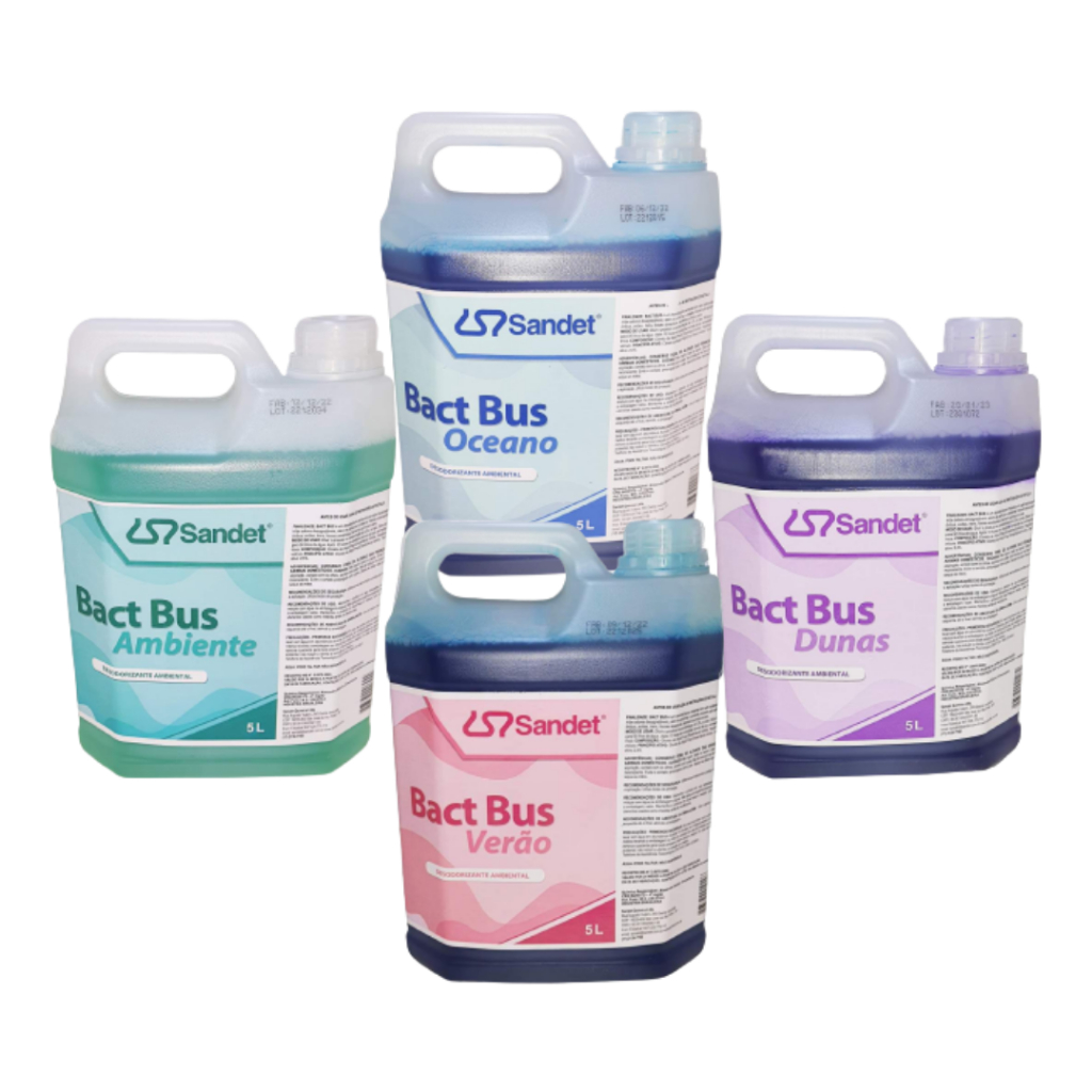 Solvente Desodorizante Bactericida Concentrado para Sanitário Banheiro Químico BACT BUS 5 Litros - Sandet