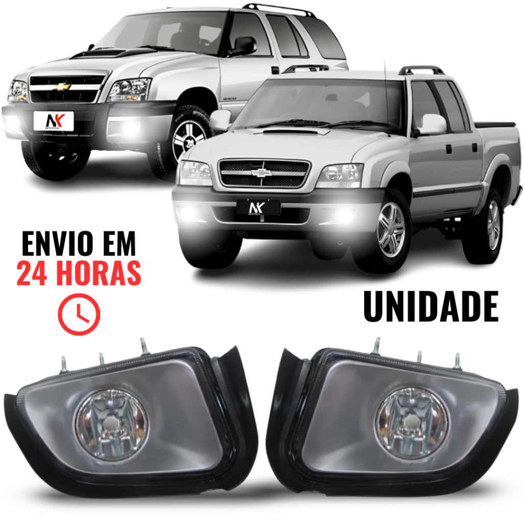 Farol Milha S10 Pitbull 2001 2002 2003 2004 2005 2006 2007 2008 2009 Blazer em Oferta na Shopee