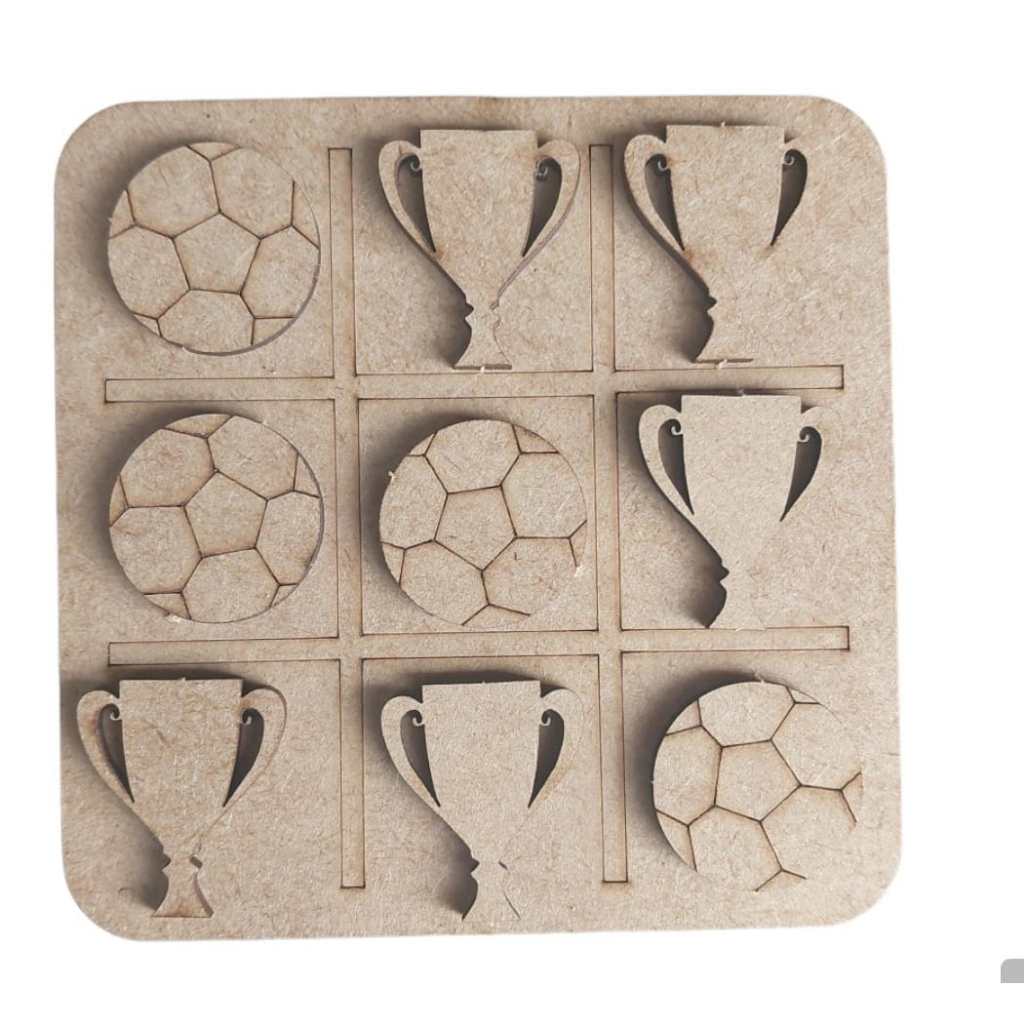 10 Jogos da Velha Futebol Brincadeiras MDF - Madeira em Oferta na Shopee