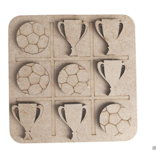 10 Jogos da Velha Futebol Brincadeiras MDF - Madeira