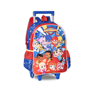 Mochila De Rodinhas escolar infantil para criança Os Aventureiros - Clio
