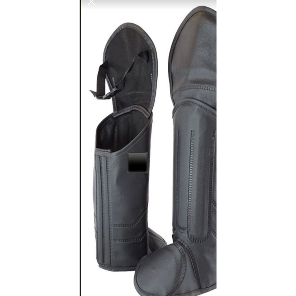 Perneira Caneleira Soldada com Proteção no Joelho - Couro Sintetico - Proteção contra animais